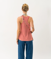 Stribet Top - AlsLL Top - Dark Blue
