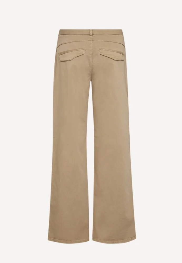 IVY Karmey Chino Wide Pant i Khaki