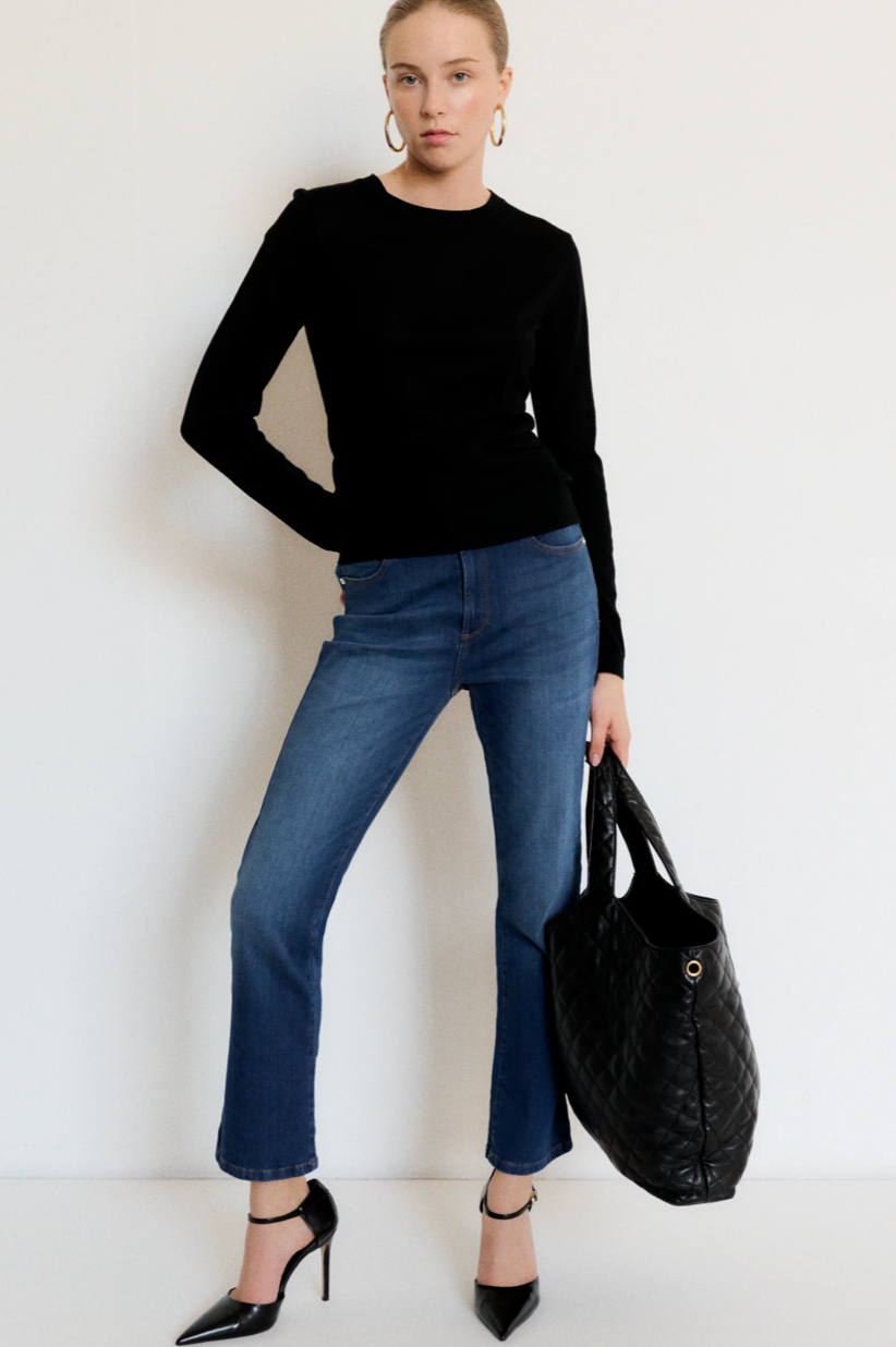 IVY-Johanna Earth Kick Flare Jeans Wash Bright Cayenne