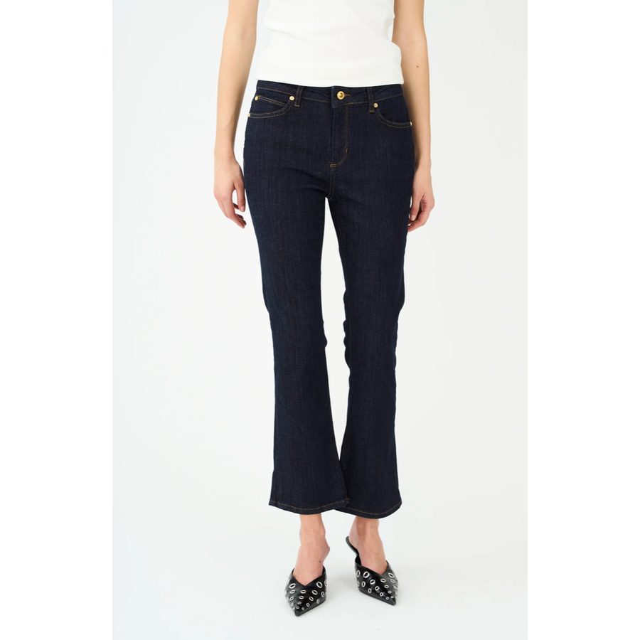IVY-Johanna Earth Kick Flare Jeans Wash Rinse Vicky