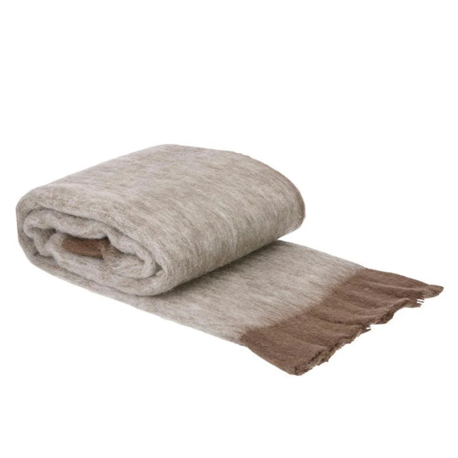 Bungalow Plaid 130x170cm Veda Camel
