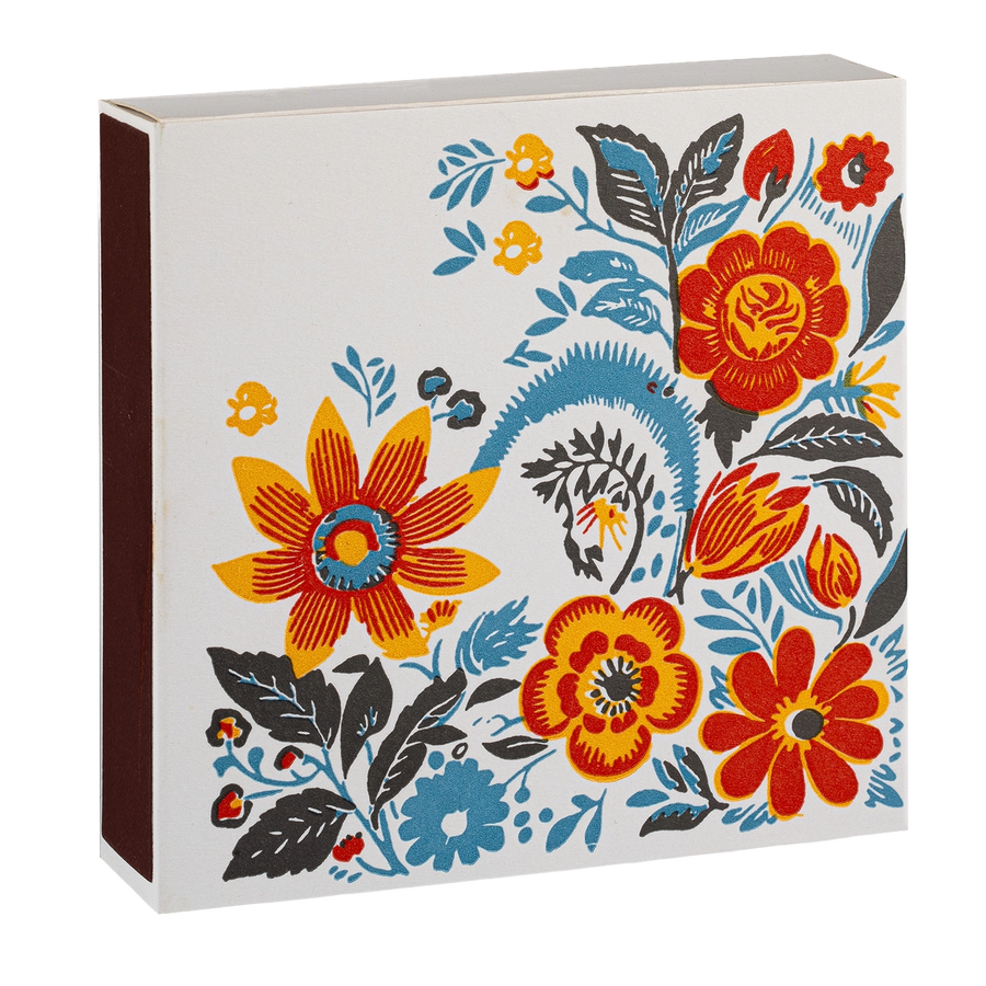 Tændstikker - orange mix blomst