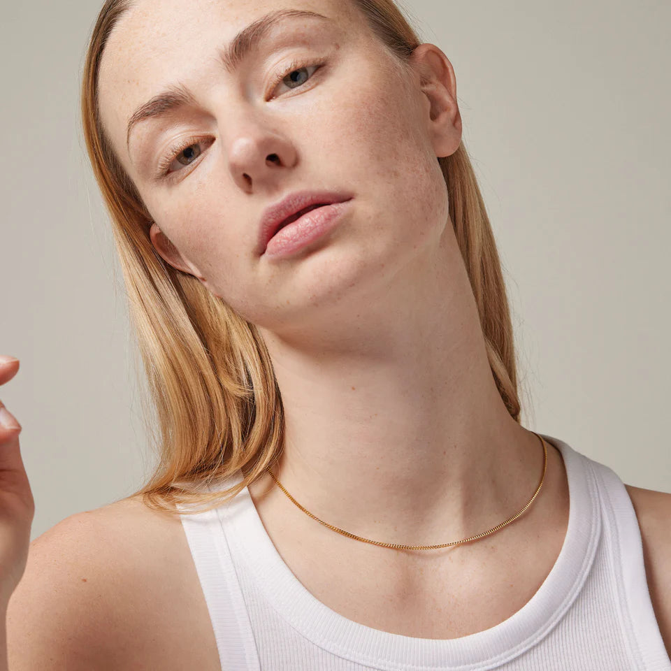 Halskæde, Curb Chain - 1,75 mm