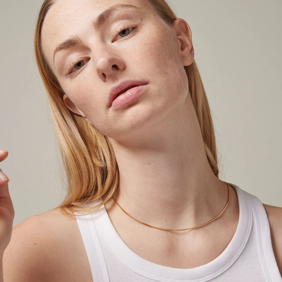 Halskæde, Curb Chain - 1,75 mm