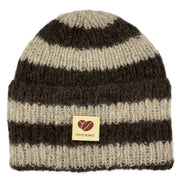 Sky Stribet Beanie fra Coffee Beanies