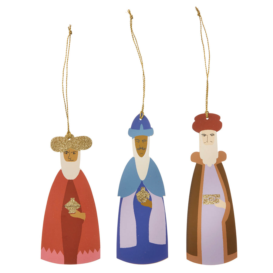 Papir Ornaments - De 3 vise mænd - 12-14cm - Mix S/3pcs