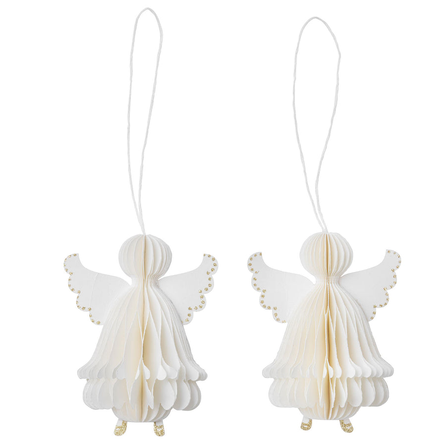 Honeycomb Engel 8,5 cm – Cream (sæt med 2 stk.)