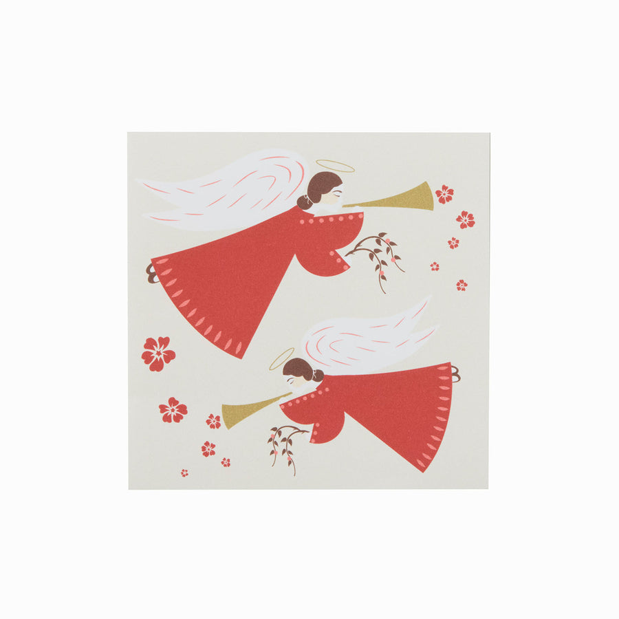 Papirservietter 12,5 x 12,5 cm – Flyvende Engle (50 stk.)