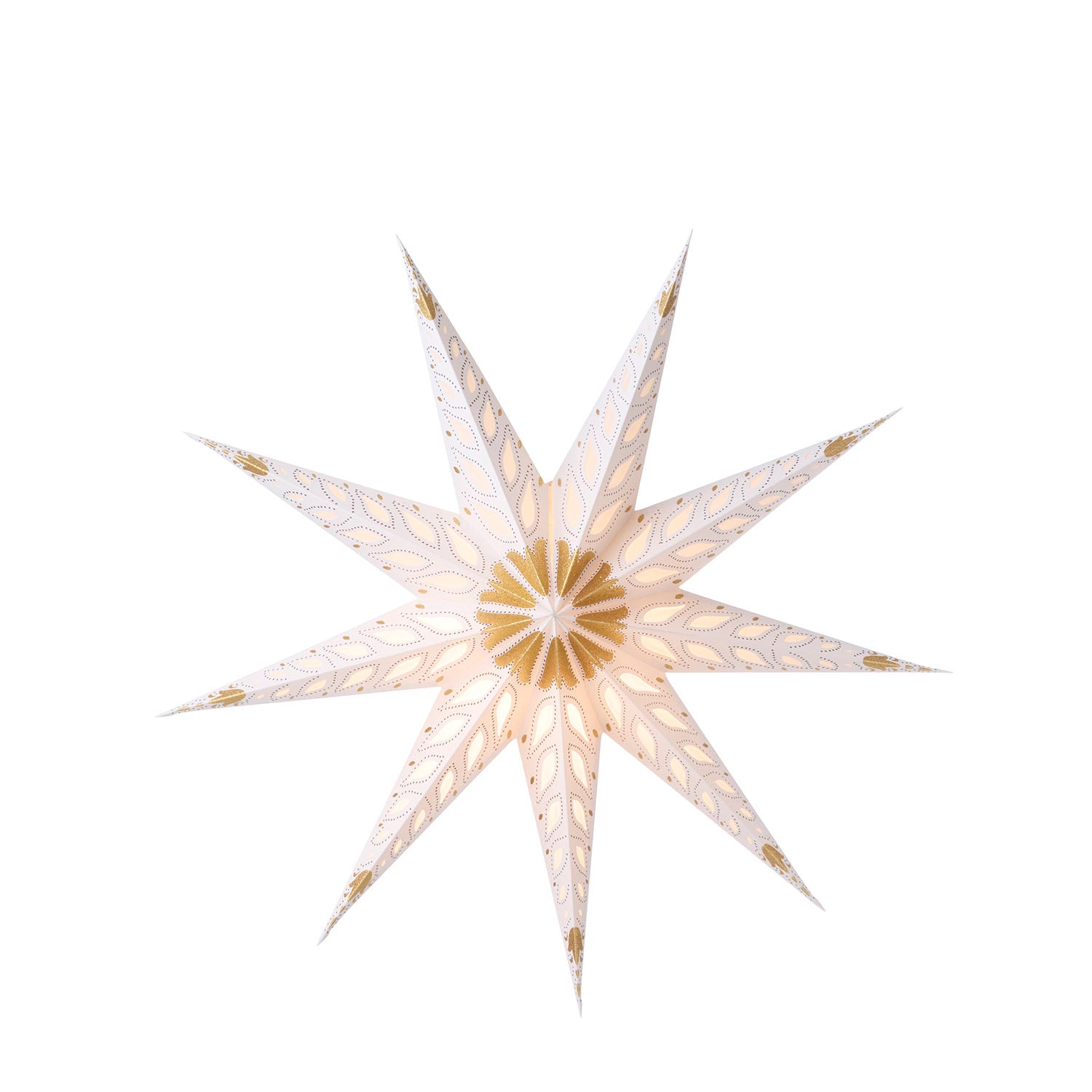 Papirstjerne Astral 60 cm – Guld