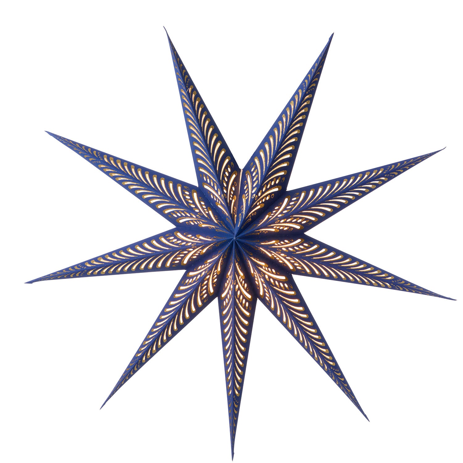 Papirstjerne Starlight 80 cm – Indigo