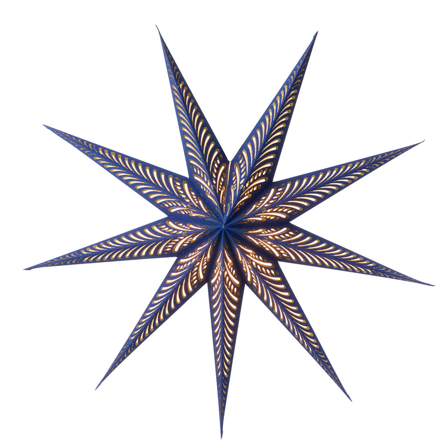 Papirstjerne Starlight 80 cm – Indigo