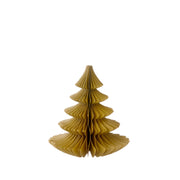 Papir Juletræ - Honeycomb Pine 16cm - Ochre