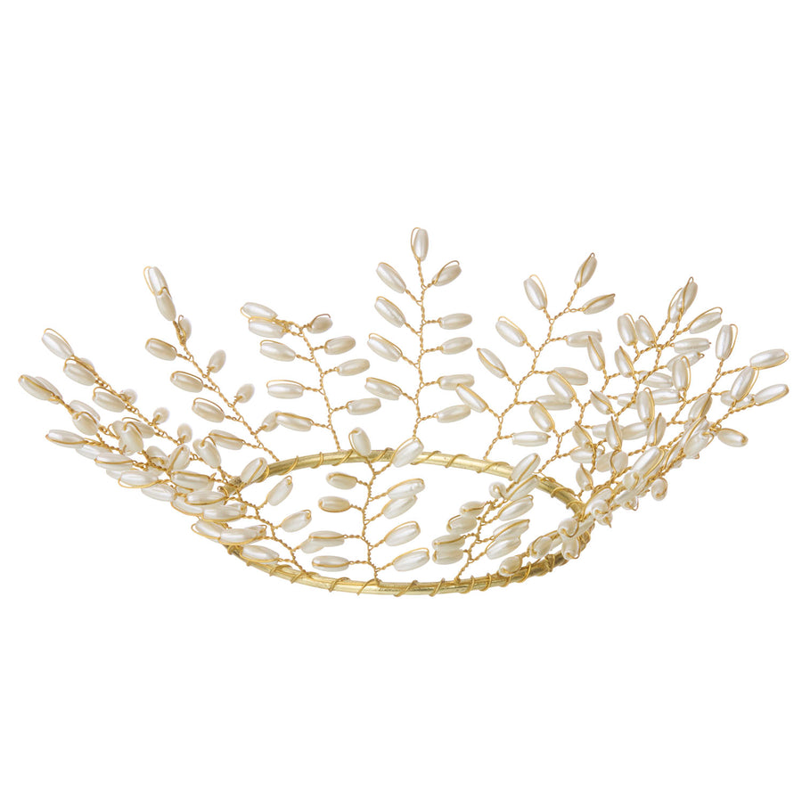 Perle-krans til lys, Ø7 cm – Gia Pearl