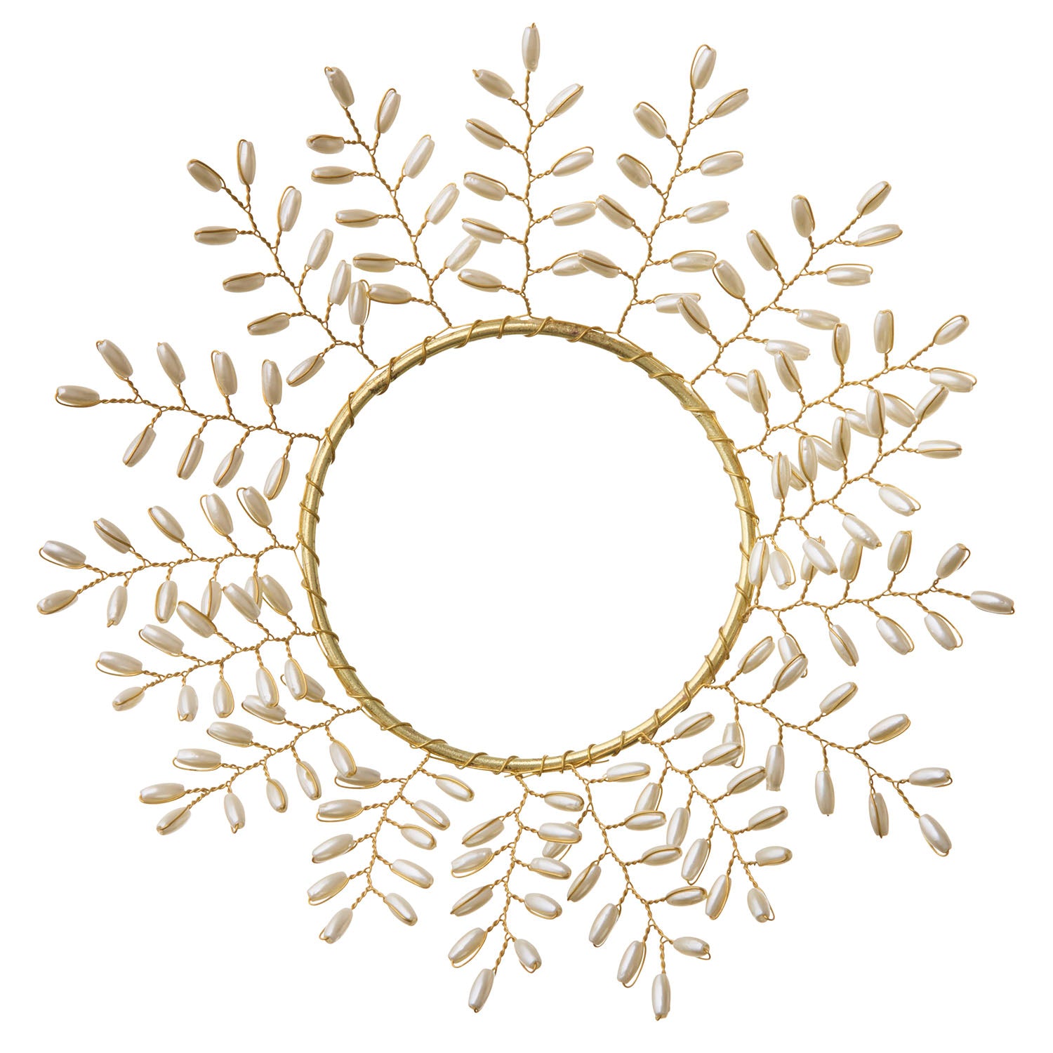 Perle-krans til lys, Ø7 cm – Gia Pearl