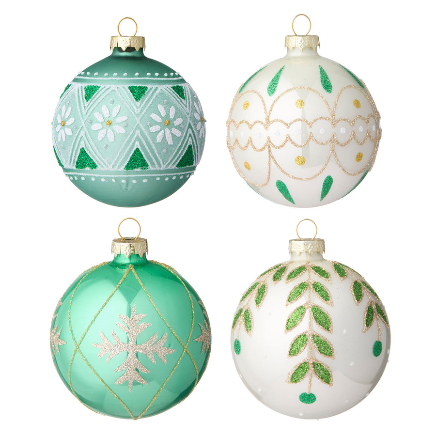 Julekugler Ø8cm - Seraphim Ivy - S/4pcs