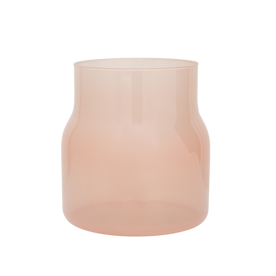 Glas vase - Lyserød