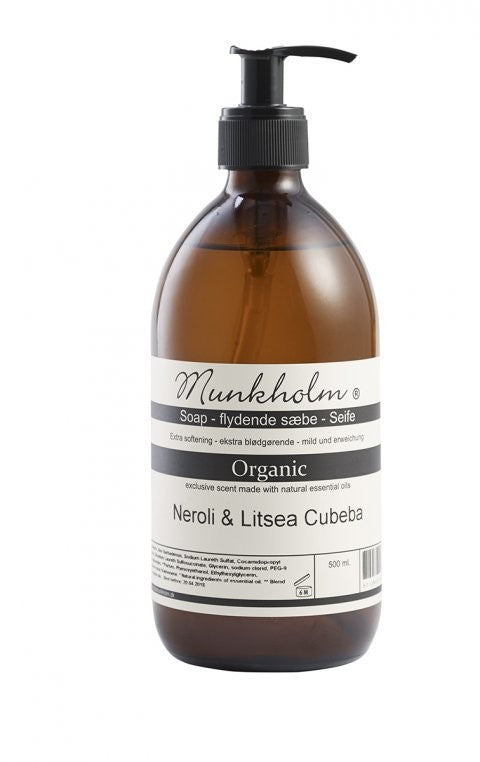 Munkholm Flydende sæbe, Organic - Neroli & Litsea Cubeba