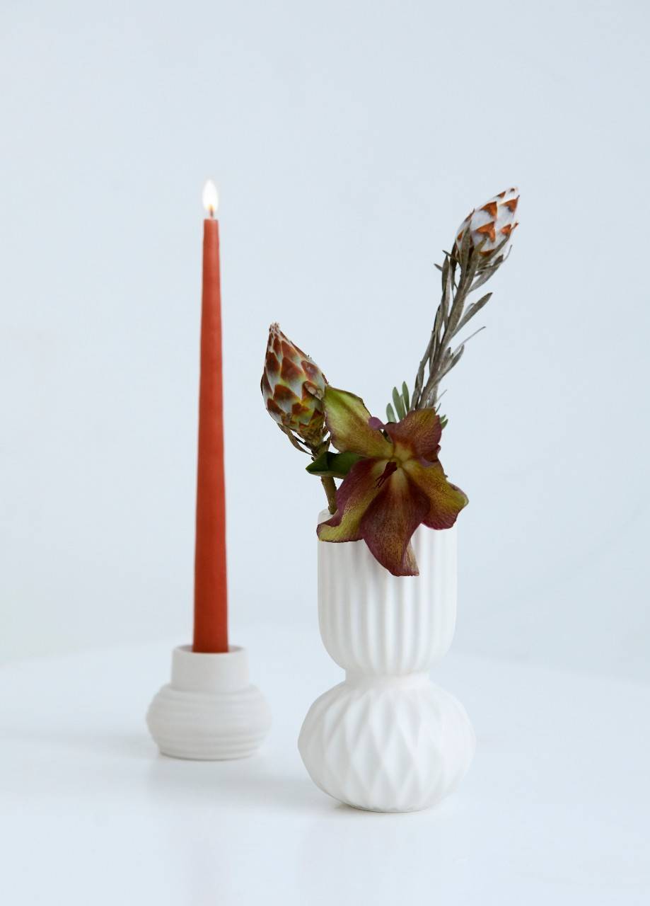 Samsurium - Rufflebell Vase - Hvid