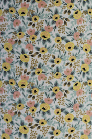 Liberty lampeskærm - Gule blomster - Ø15, H15cm