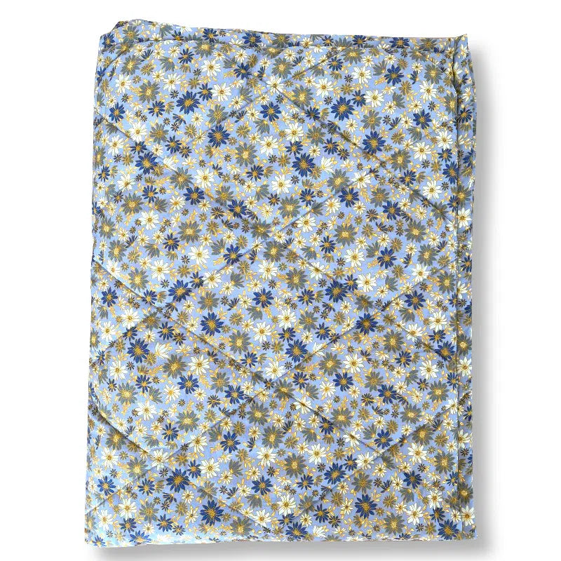 Vattæppe - Hallie - Blå med blomster