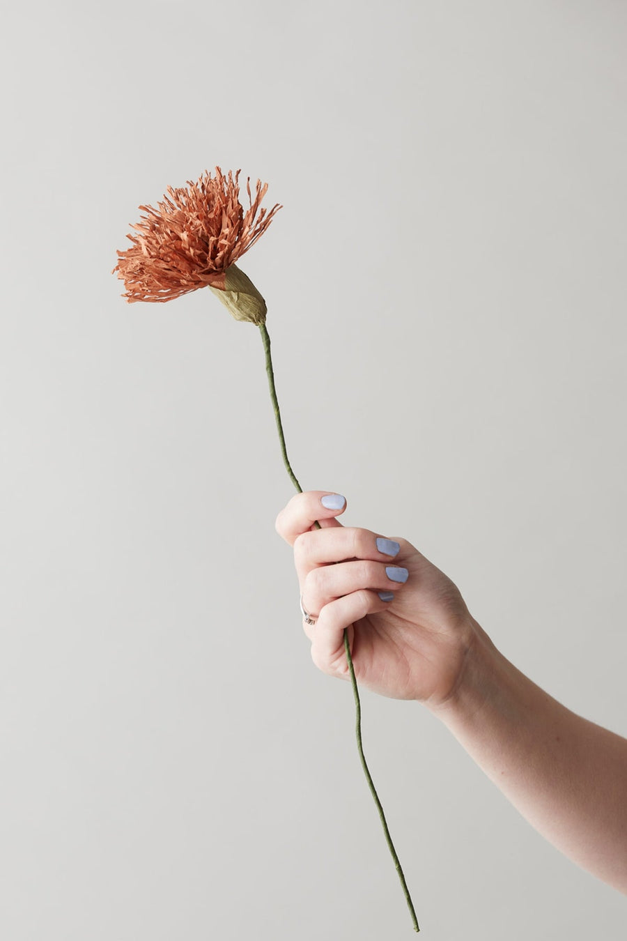 Papir Blomst - Chrysanthemum - Dark Ochre